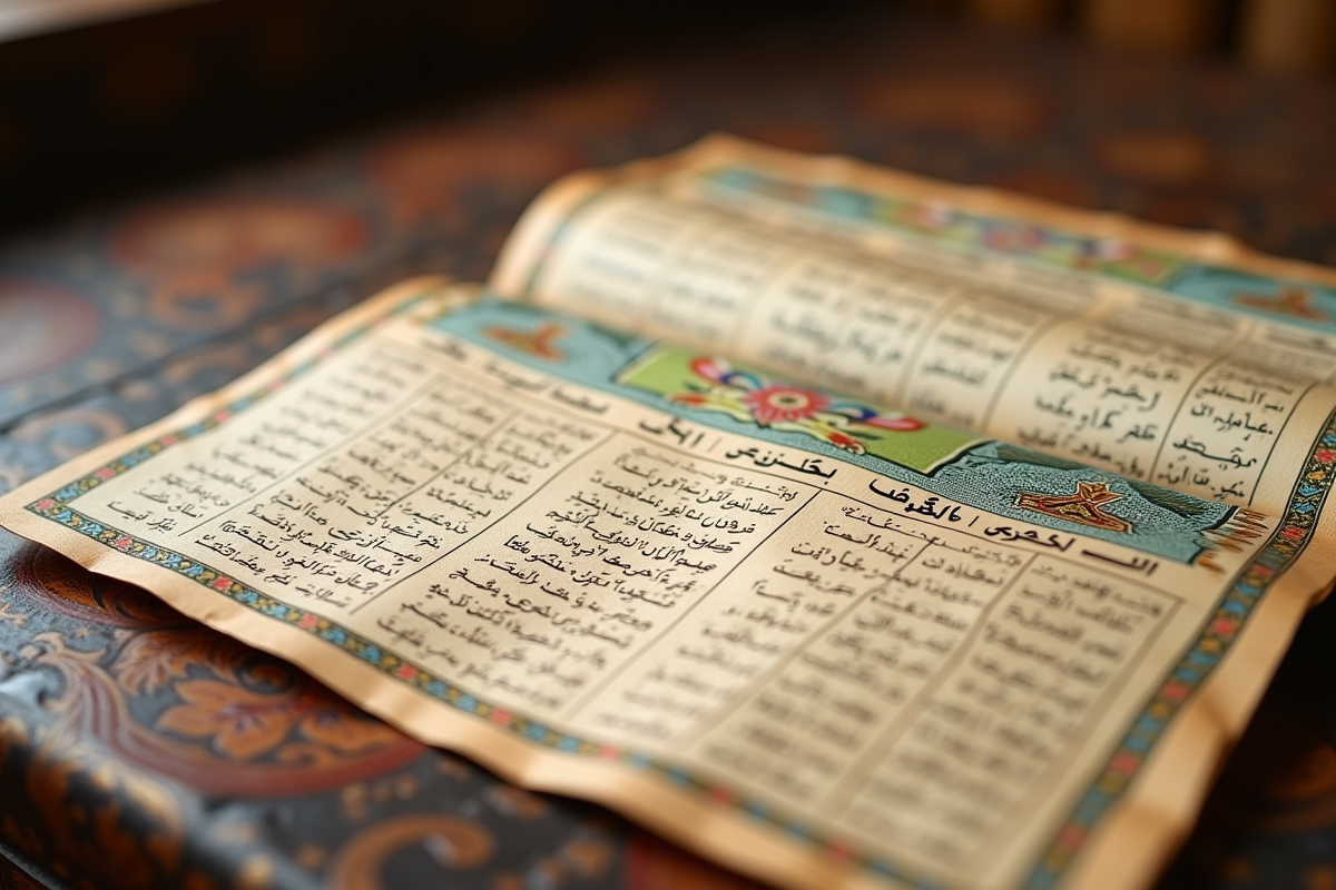 Documents d identité marocaine et arbres généalogiques sur une table