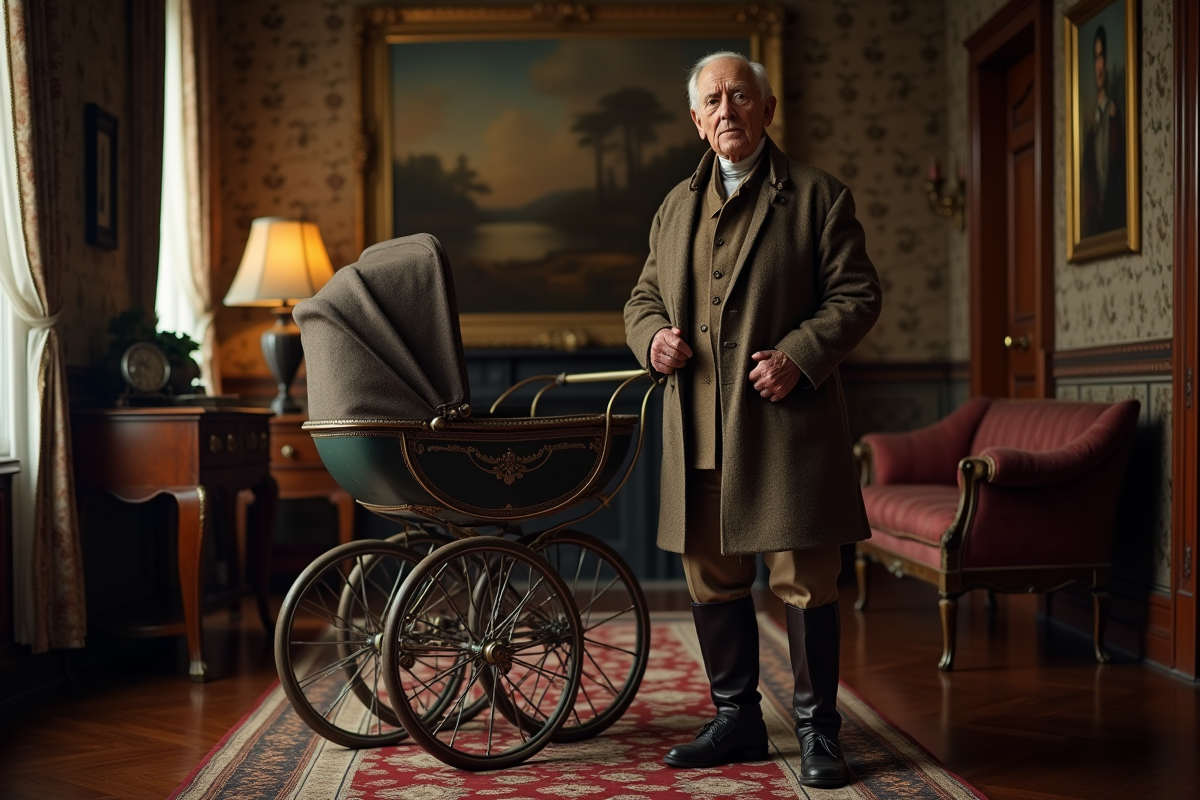 Homme âgé en vêtements d